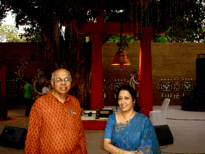 With Shama Rahman, a renowned contemporary Tagore Singer
