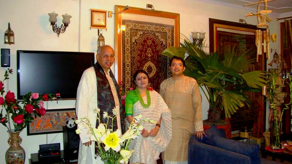 With Somali Mukherjee and Saikat Roy
