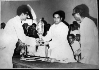 Receiving Bihar Governor cup from the Chief Minister of Bihar, 1972