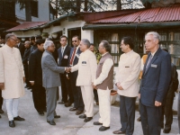 With His Excellency Sri. K. R. Narayanan, Hon. President of India and H.E. Sri Raghunath Reddy, Hon. Governor of Uttar Pradesh