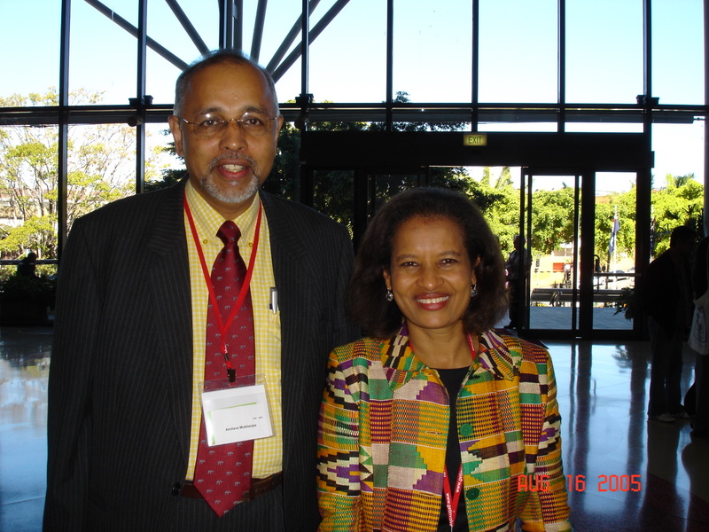 with Ms. Geraldin Frazer Moleketi, Hon. Minister for Public Service and Administration, South Africa