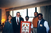 With Mr. Juan Somavia, Secretary General of the World Summit for Social Development 1995, in New York